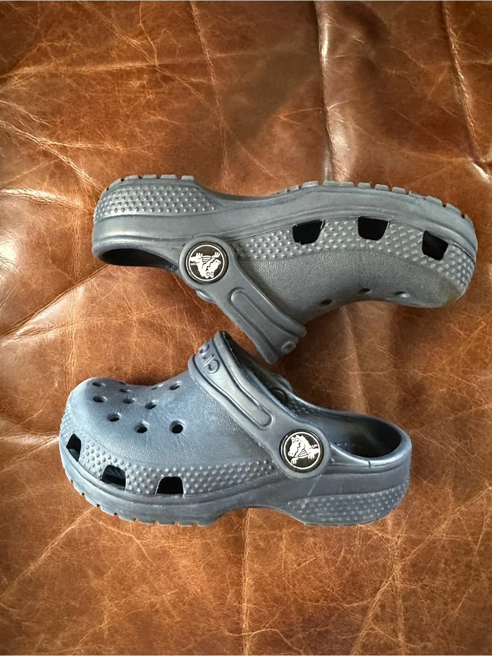 CROCS baby Navy Blue Classic Clogs